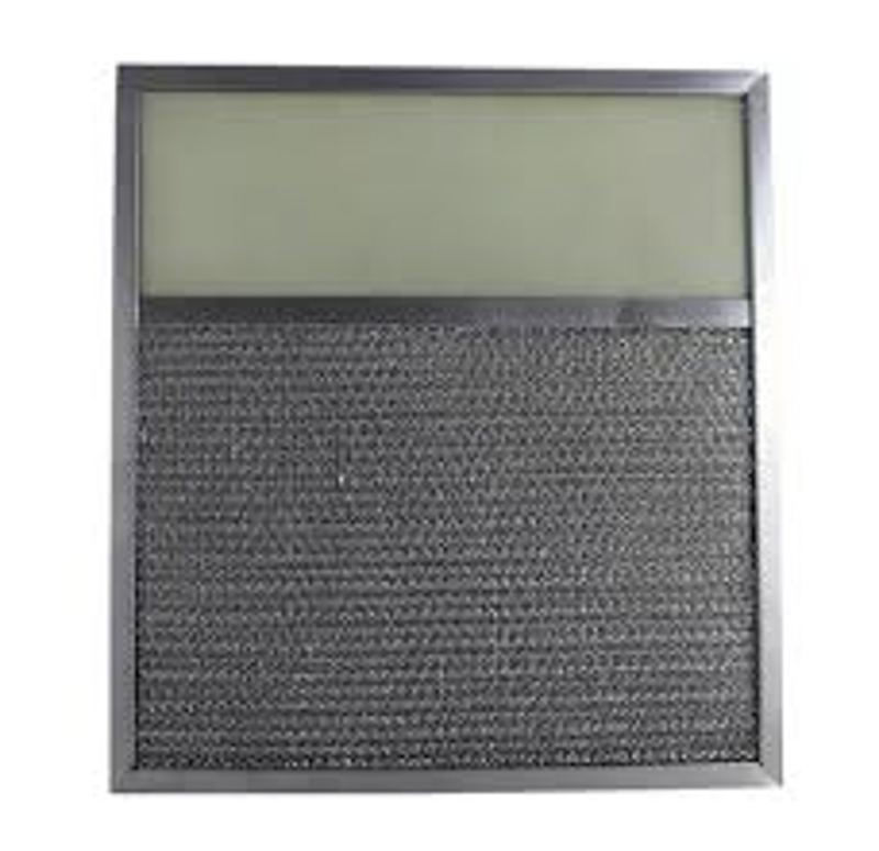 11-3/4" x 13-3/4" x 3/8" Aluminum Grease Range Hood Filter with Light Lens