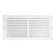 12" x 10" White Flat Return Air Grille
