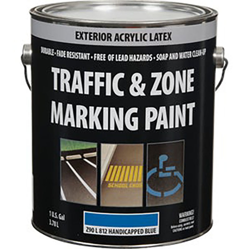 Blue Traffic & Curb Latex Striping Paint - Gallon