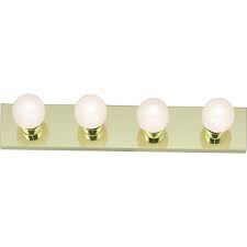 24" 4 Bulb Vanity Fixture - Polished Brass