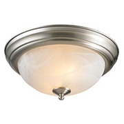 13" Pewt Dome Fix.  W/Opal Gls