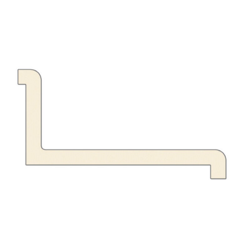 White Right Hand Countertop End Cap