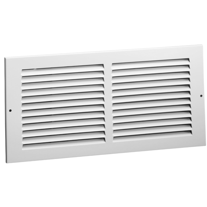 24" x 6" White Flat Return Air Grille