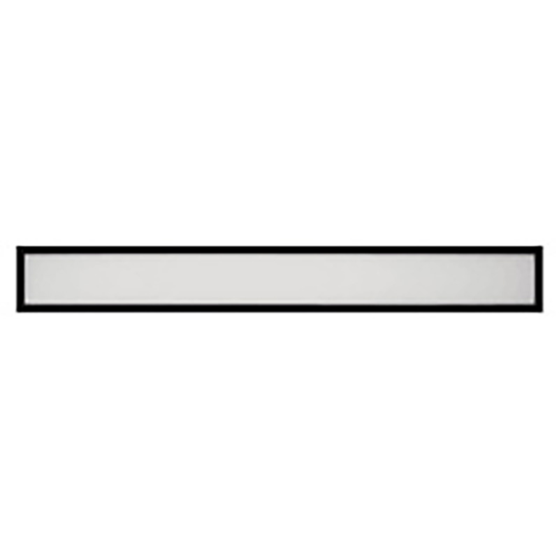 12" x 48" LED 40W Flush Mount Flat Rectangle Panel - Matte Black