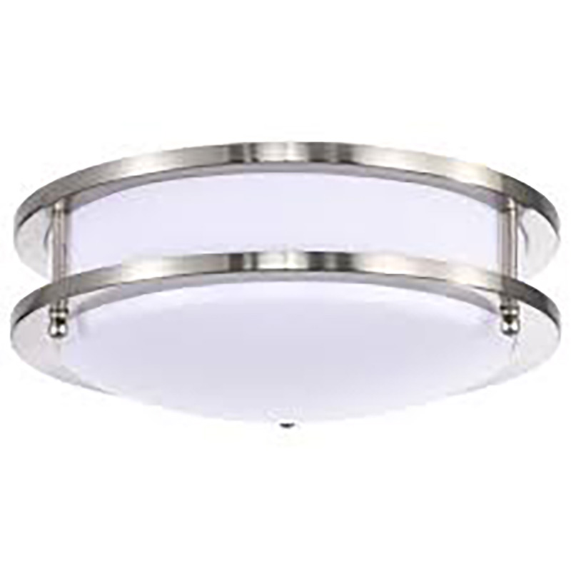 10" Glamour LED 18W Selectable Ringed Ceiling Fixture - Satin Nickel