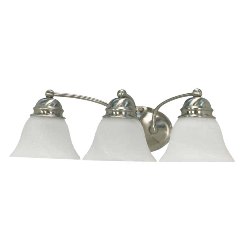 21" Empire  3 Bulb Vanity Fixture - Satin Nickel