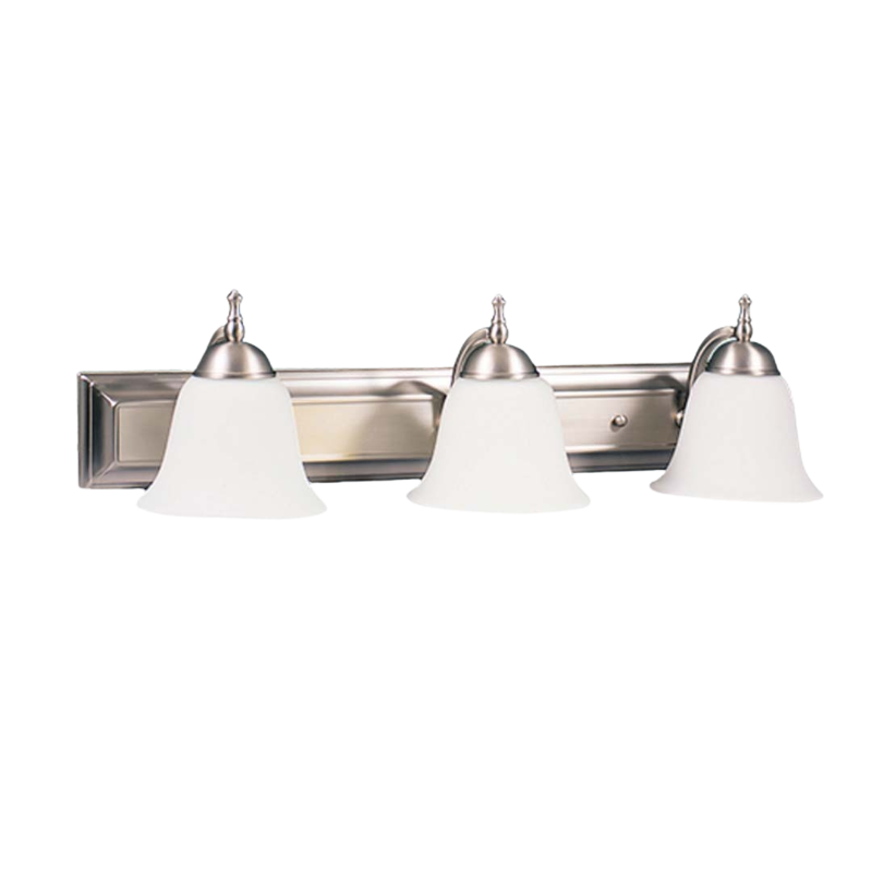 21" Dallas Bell 3 Bulb Vanity Fixture - Satin Nickel