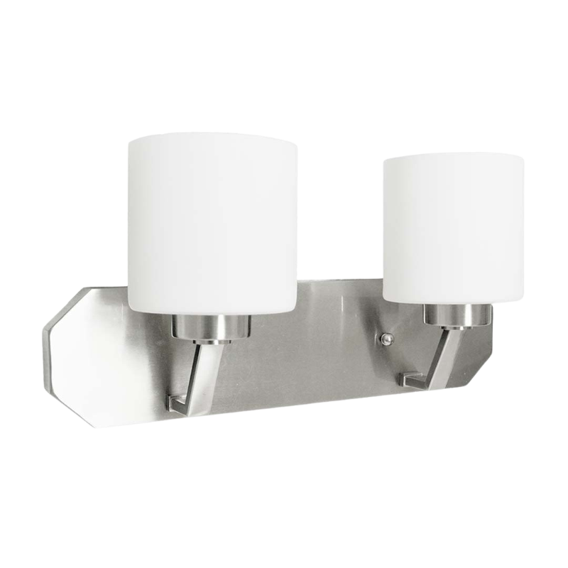 18" Paris 2 Bulb Vanity Fixture - Satin Nickel