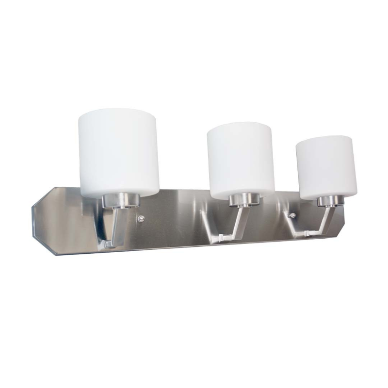 30" Paris 3 Bulb Vanity Fixture - Satin Nickel