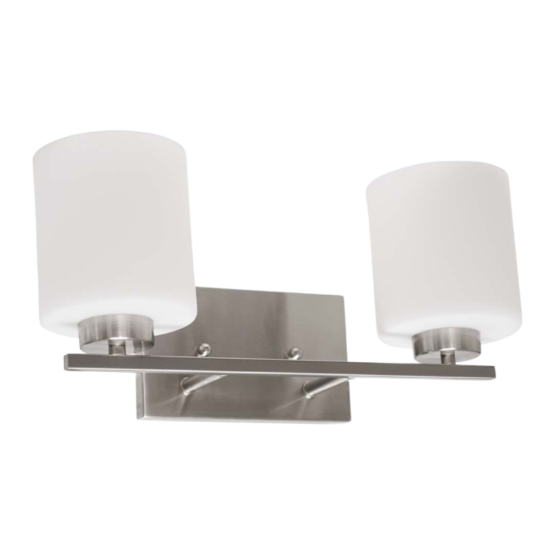 15" Idris 2 Bulb Vanity Fixture - Satin Nickel