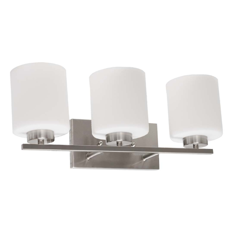 24" Idris 3 Bulb Vanity Fixture - Satin Nickel
