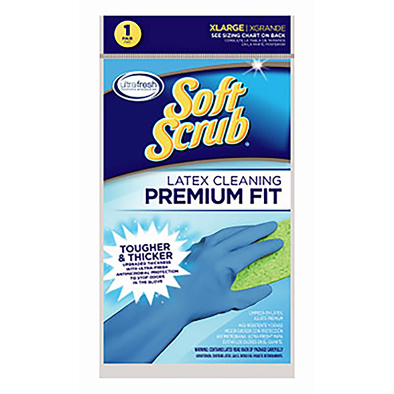 X-Large Soft Scrub Latex Gloves - 2/pack