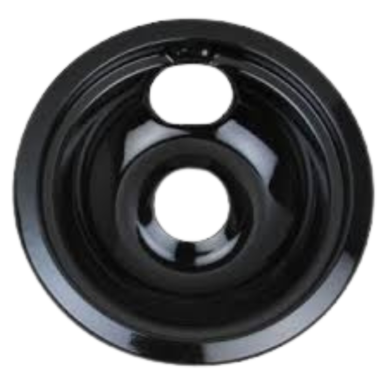 Universal Black Porcelain Burner Bowls - 6" - SMP6NP - 6/Pack