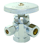 1/2"Ips X 3/8"C X 3/8"C Ang Stop