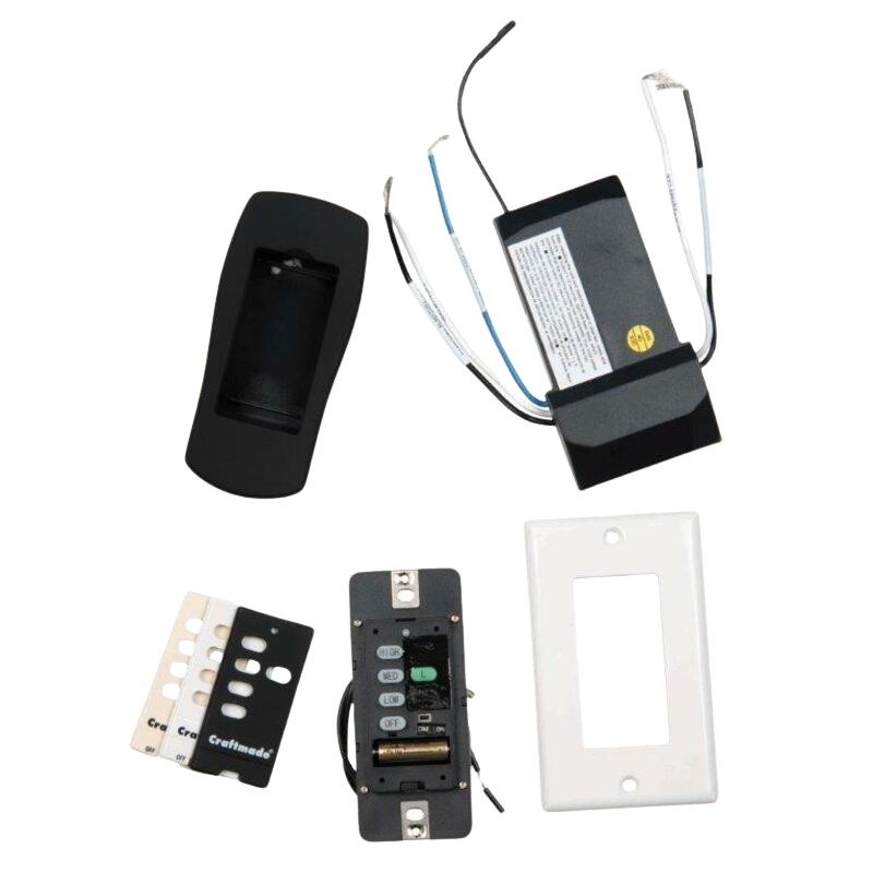 Universal Intelligent Ceiling Fan Receiver, Hand Set & Wall Control - Pre-Paired