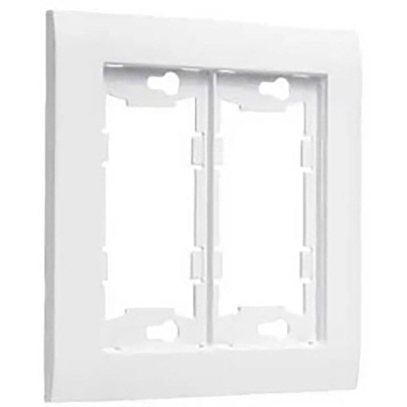 TayMac Allure™ 2 Gang Cover Up Plate - White