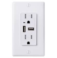 Usb Wall Charge/Wall Recept Ivor