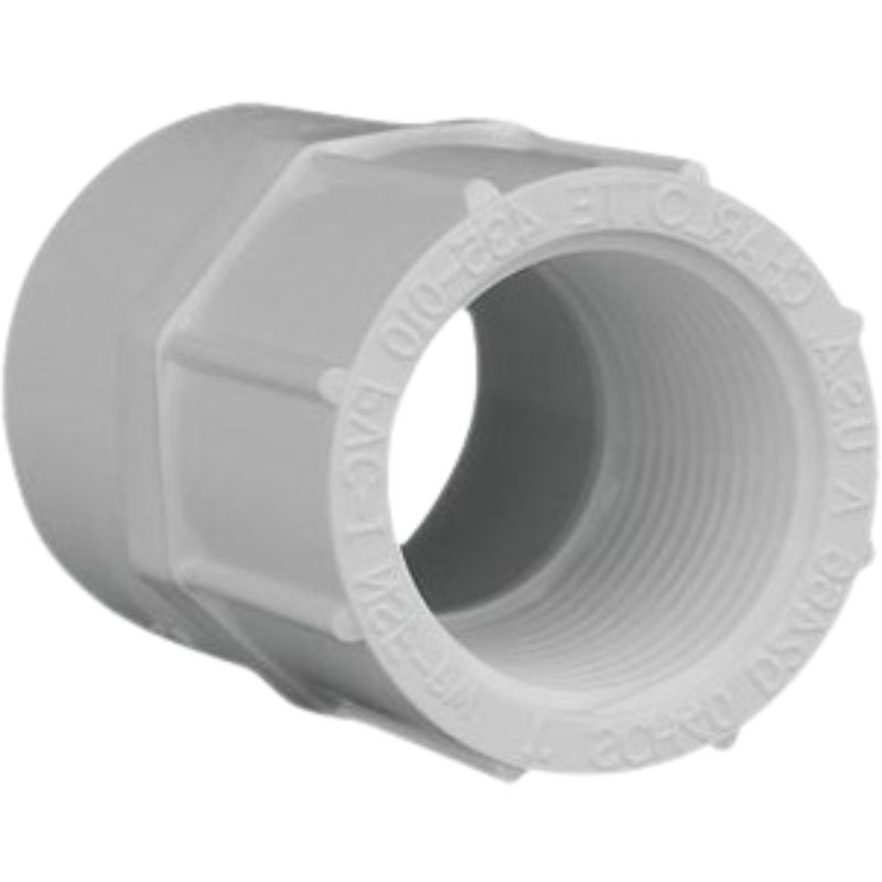 3/4" FIP x 1" Slip Schedule 40 PVC Reducing Female Adapter