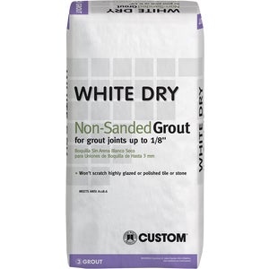 White Tile Grout No Sand 25 Lb Bag