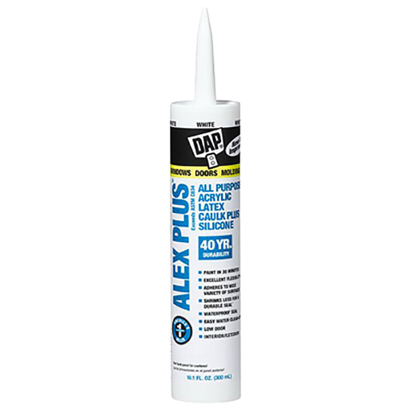 Vinyl Latex Caulk White 10.3 Oz