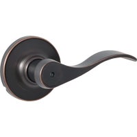 Deco Lever Privacy Lock Bronze
