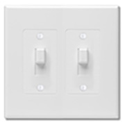 Masque 2 Gang Wall Plate