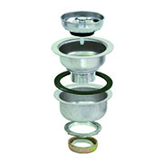 Dbl Cup Basket Strainer Ss