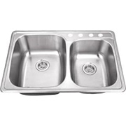 8" Ss Double Offset Kit Sink Dro