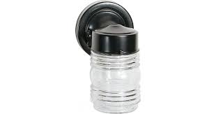 Black Jelly Jar Fixture Metal