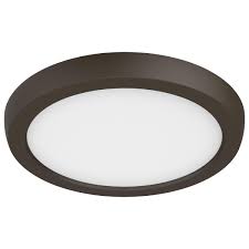 13.5W 7" Led Flush Bronze