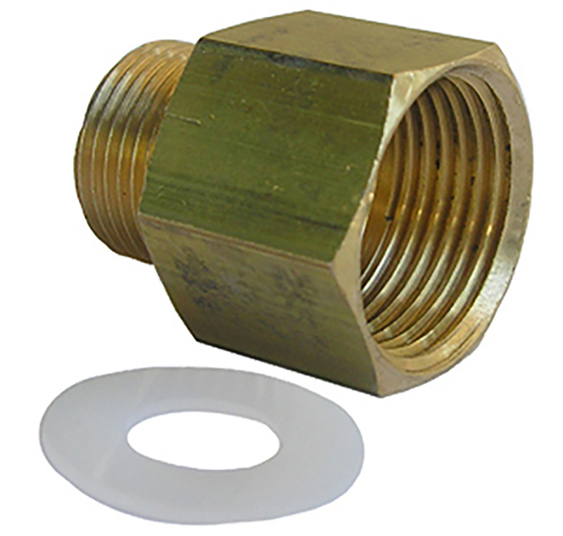 1/2" female fine flair x 3/8" comp Brass Adapter