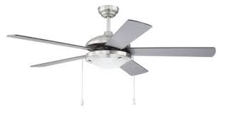 52" 5-Blade Nikia Indoor Ceiling Fan w/Light Kit - Satin Nickel - Satin Nickel/Walnut Blades