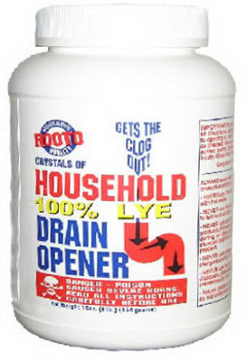 Lye Based Crystal Drain Opener - 1lb