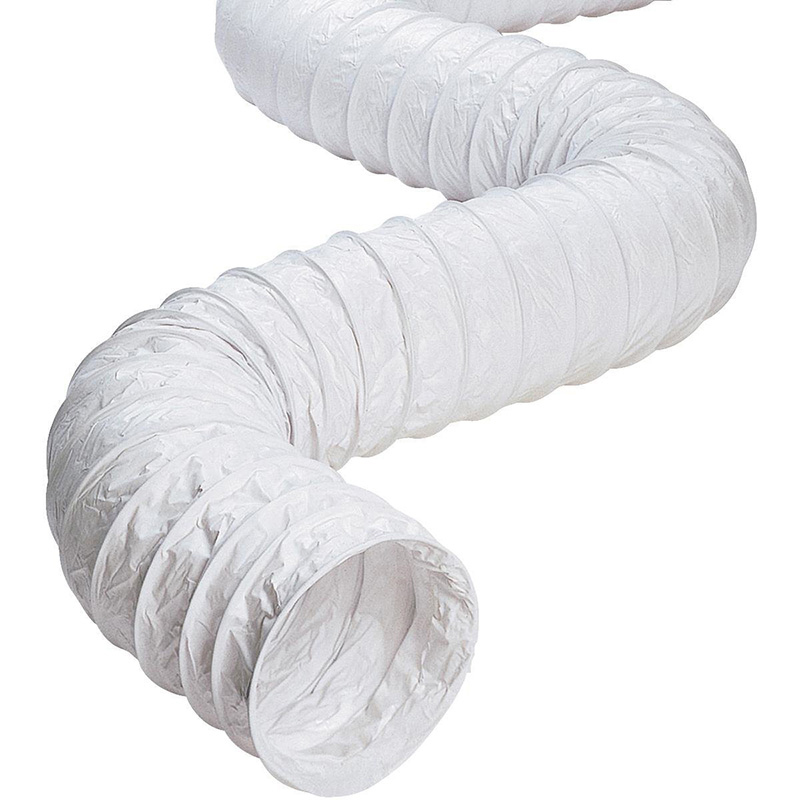3" x 50' Flexible White Vinyl Dryer Vent Hose