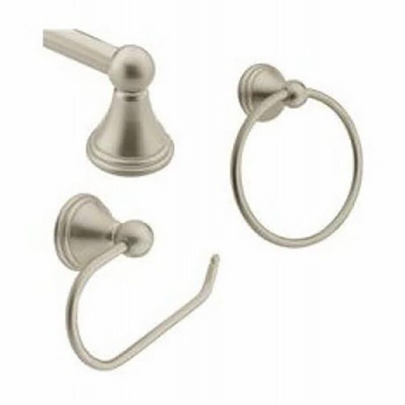 3 Piece Preston Bathroom Set - Satin Nickel