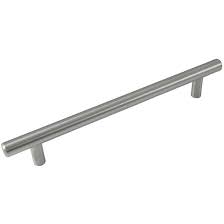 6-5/16" Solid Bar Cabinet Pull - Satin Nickel