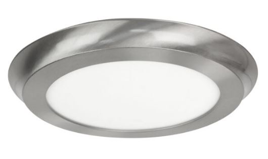 15" LED 22W Round Disk Ceiling Fixture - Satin Nickel