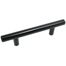 3" Solid Bar Cabinet Pull - Matte Black