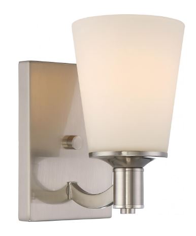 8.5" Laguna 1 Bulb Wall Sconce - Satin Nickel