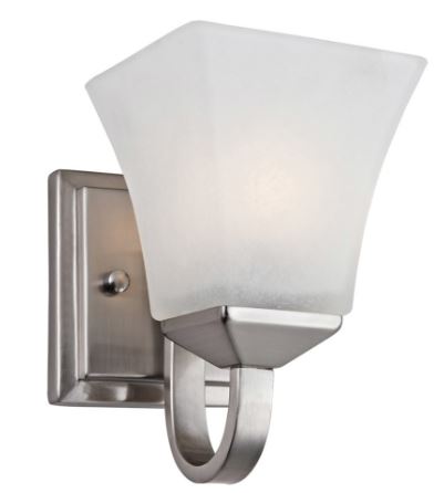 8" Torino 1 Bulb Wall Sconce - Satin Nickel