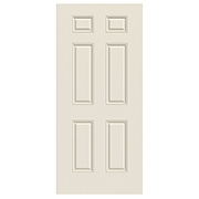 18" x 80" x 1-3/8" HC Primed 6 Panel Interior Door Slab