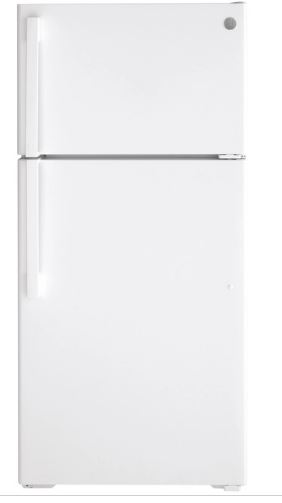 GE® 15.6 cu. ft. Icemaker Ready Top Freezer Refrigerator - White