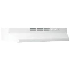 24" Broan Ductless Under Cabinet Range Hood with Light - White