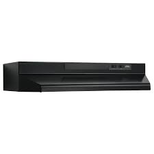 30" Broan Convertible Under Cabinet Range Hood with Light - Black