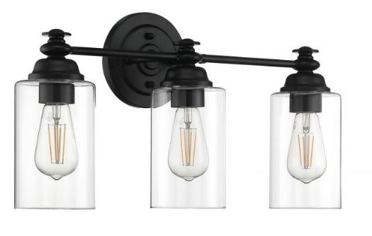 21.5" Dardyn 3 Bulb Vanity Fixture - Matte Black