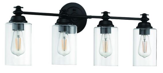 30" Dardyn 4 Bulb Vanity Fixture - Matte Black