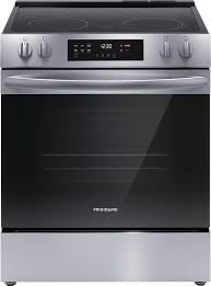 Frigidaire® 30" Slide In 5 Burner Glass Top Electric Range - Stainless Steel