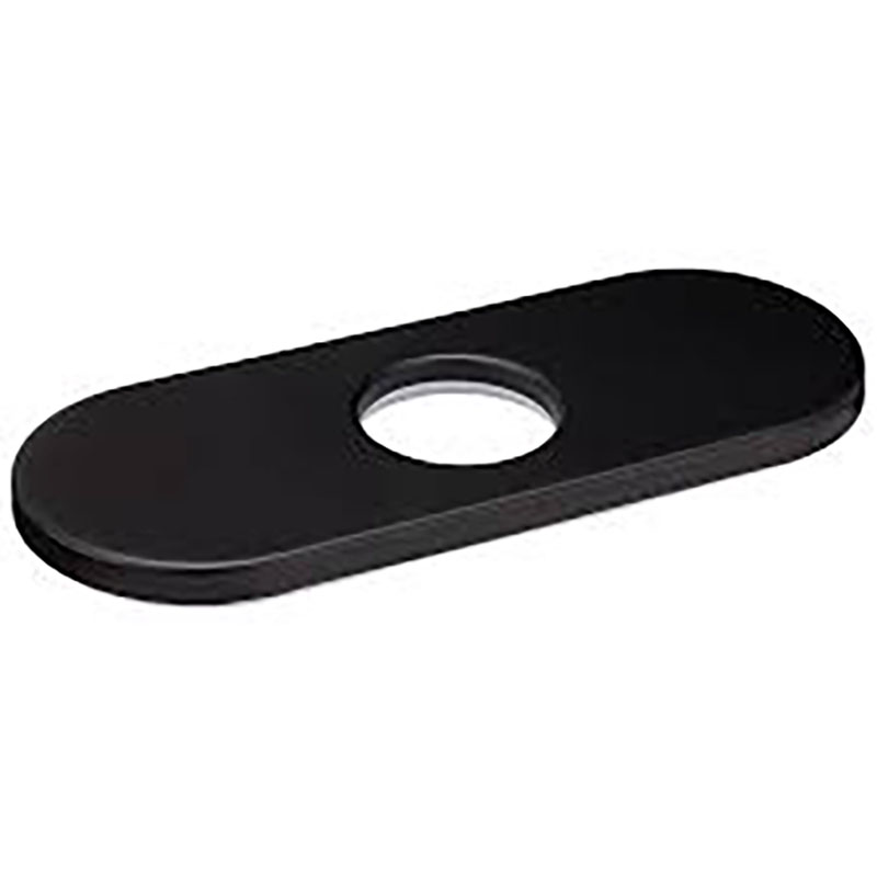 Bathroom Faucet Deck Plate - Matte Black