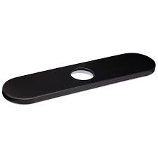 Kitchen Faucet Deck Plate - Matte Black