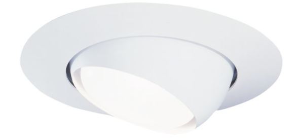 6" Adjustable Eyeball Light Fixture  - White